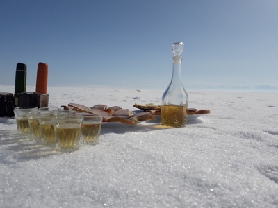 пикник на льду Байкала