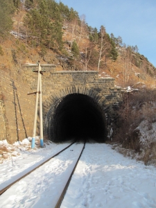 тоннель на КБЖД (зима)